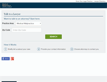 Tablet Screenshot of medicalmalpractice.com